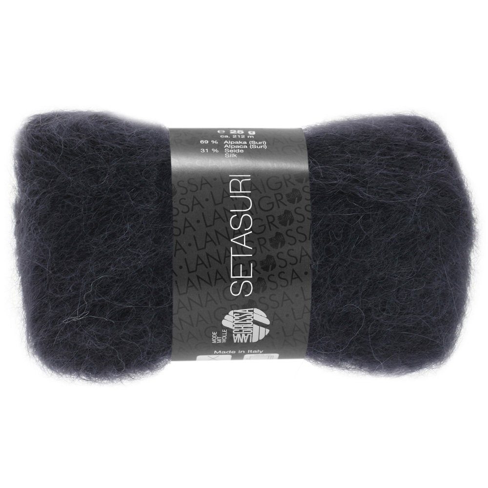 LANA GROSSA SETASURI Häkelwolle, 212 m (Feines Lace-Garn aus Alpaka (Suri) und Seide), 25 g