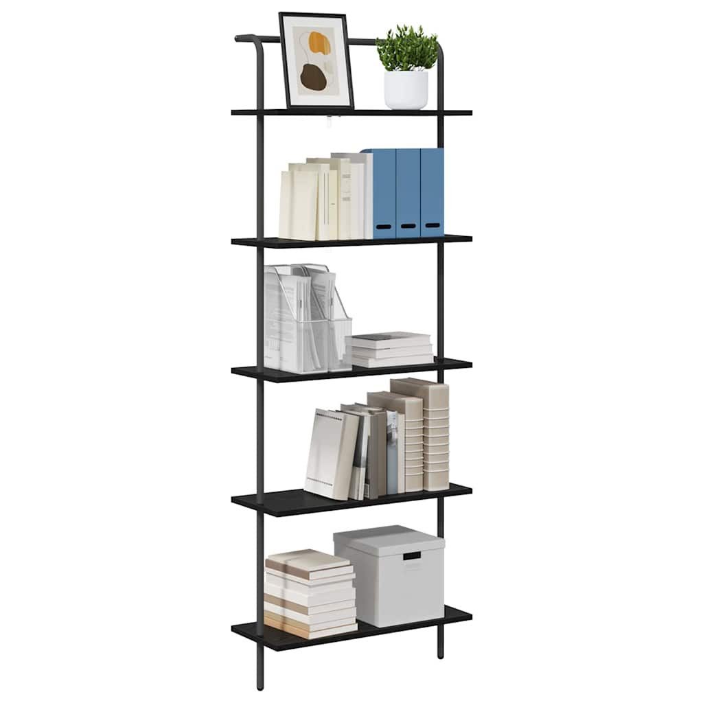 vidaXL Bücherregal Regal Schwarz Eichen-Optik 60 x 24 x 168 cm Holzwerkstof günstig online kaufen