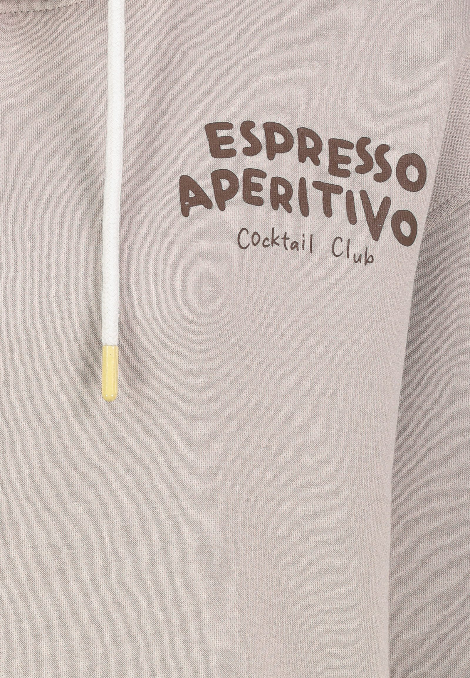 SUBLEVEL Hoodie mit Margarita O'Clock Aufdruck, für Damen Baumwolle Normal Fit Kapuze bedruckt wärmend Tunnelzug – Bild 5 von 5