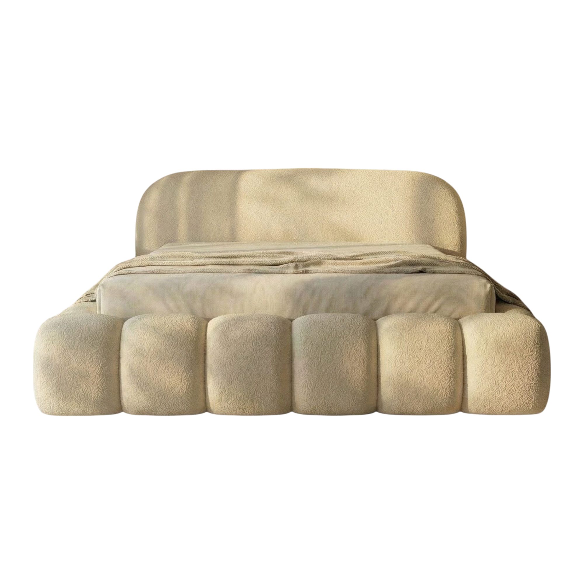 thematys Polsterbett mit Bettkasten, CLOUD 140x200 160x200 180x200 200x200cm (Kopfteil im Oversize-Look und Stauraum – weich, modern und pflegeleicht), Inklusiv – Bild 4 von 5