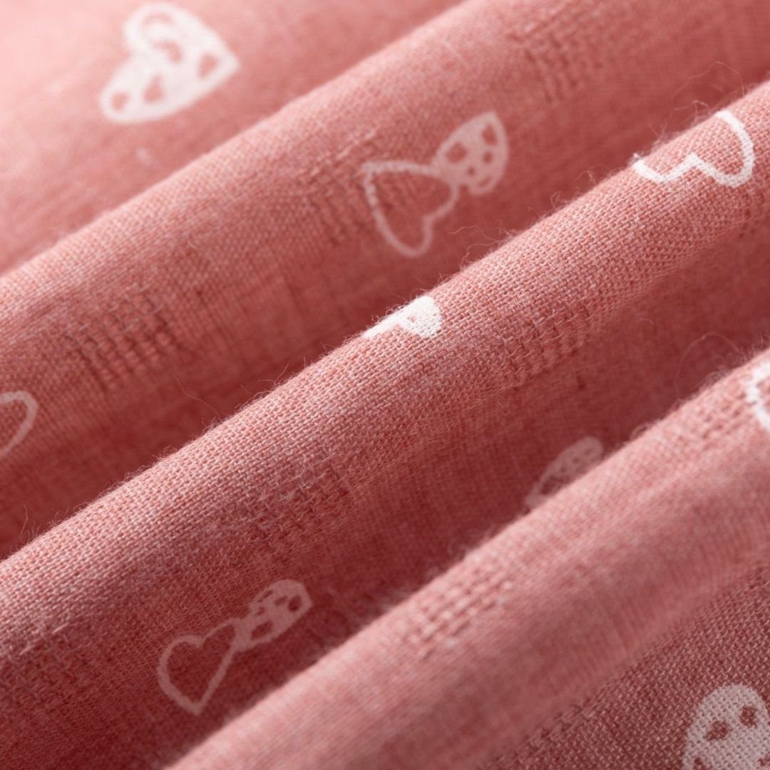 Allover Midirock Rock Herzen für rosa Mädchen Print mit halblang suebidou ausgestellt