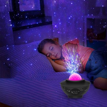 Retoo Nachtlicht LED Sternenhimmel Lampe Projektor Bluetooth Musik Starry Stern, Einfach zu bedienen, 360°-Drehung, Entspannende Atmosphäre