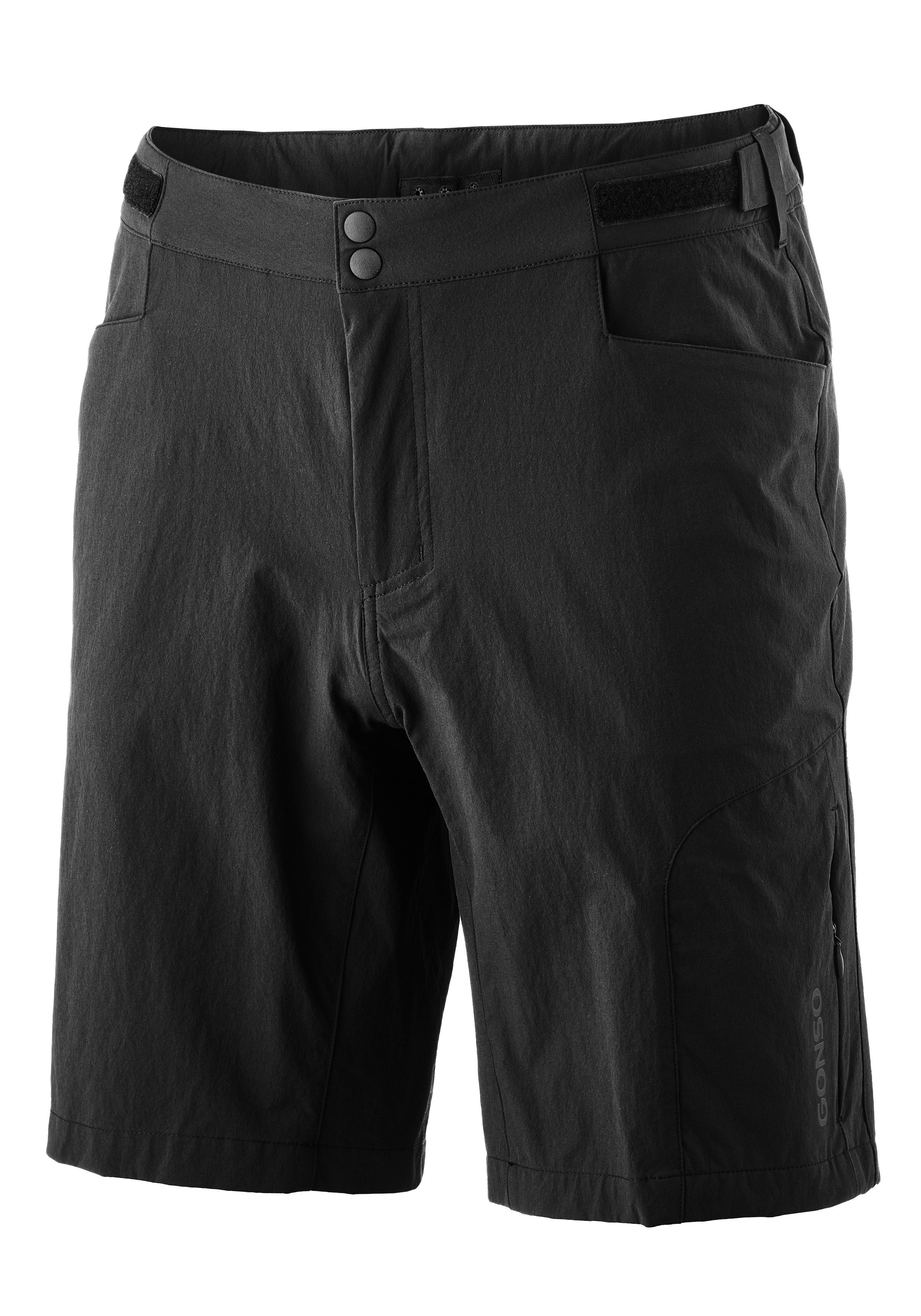 Gonso Fahrradhose Adventure Shorts M Herren Radhose mit einknöpfbarer Radunterhose mit Sitzpolster