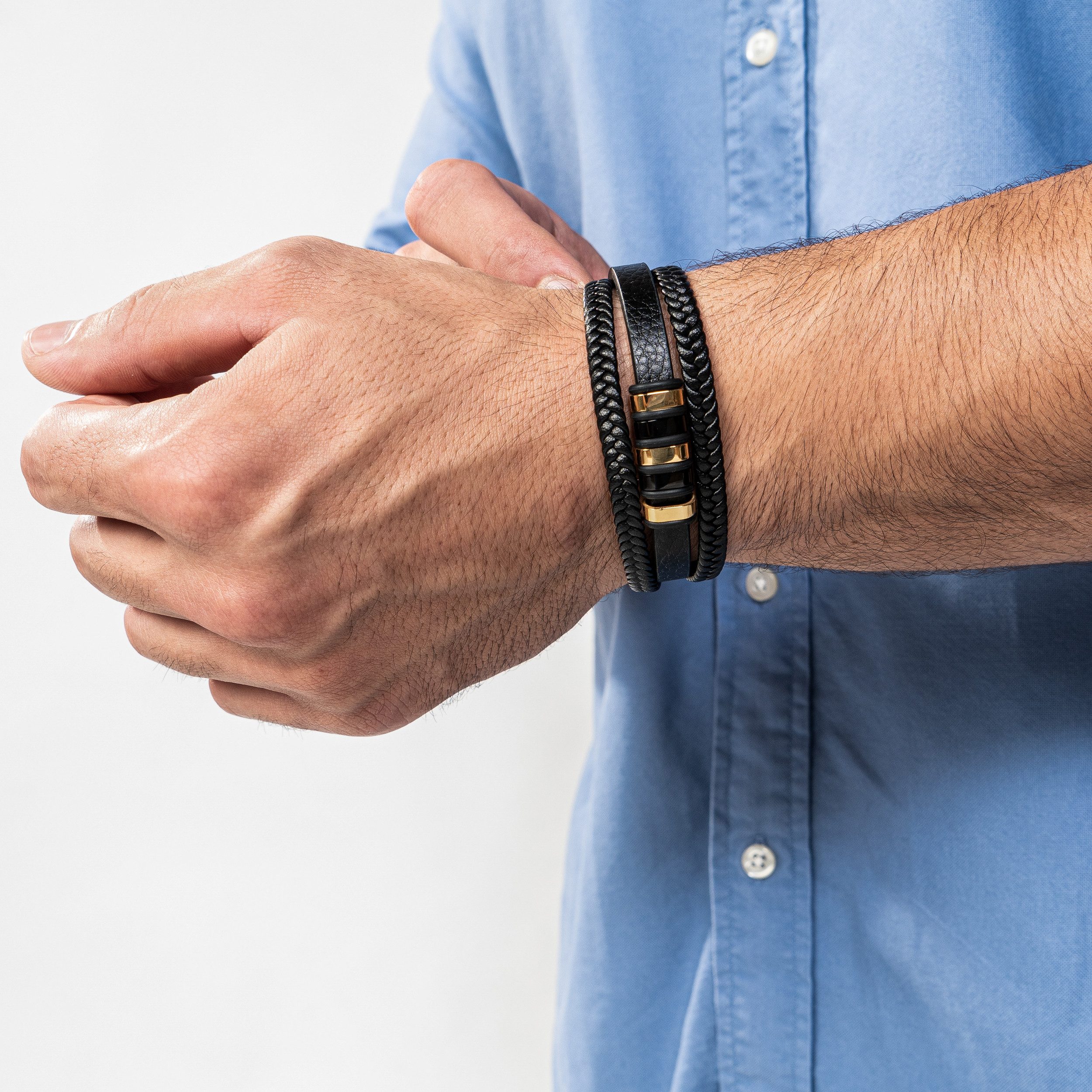 SERASAR Lederarmband Leder Herrenarmband "Glory" (Klassisch, elegant, casua günstig online kaufen