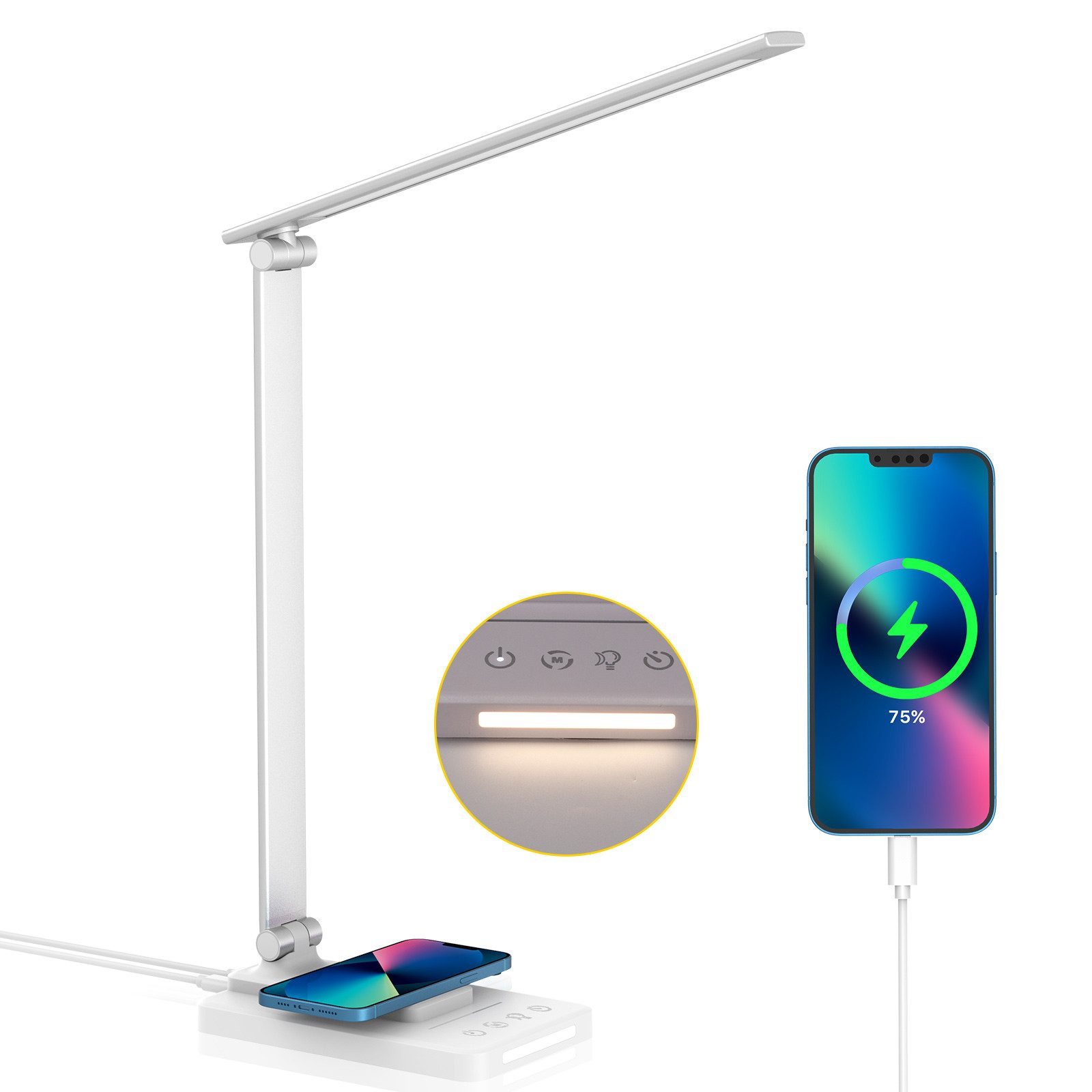 BlingBin LED Schreibtischlampe Dimmbare Tischlampe LED günstig online kaufen