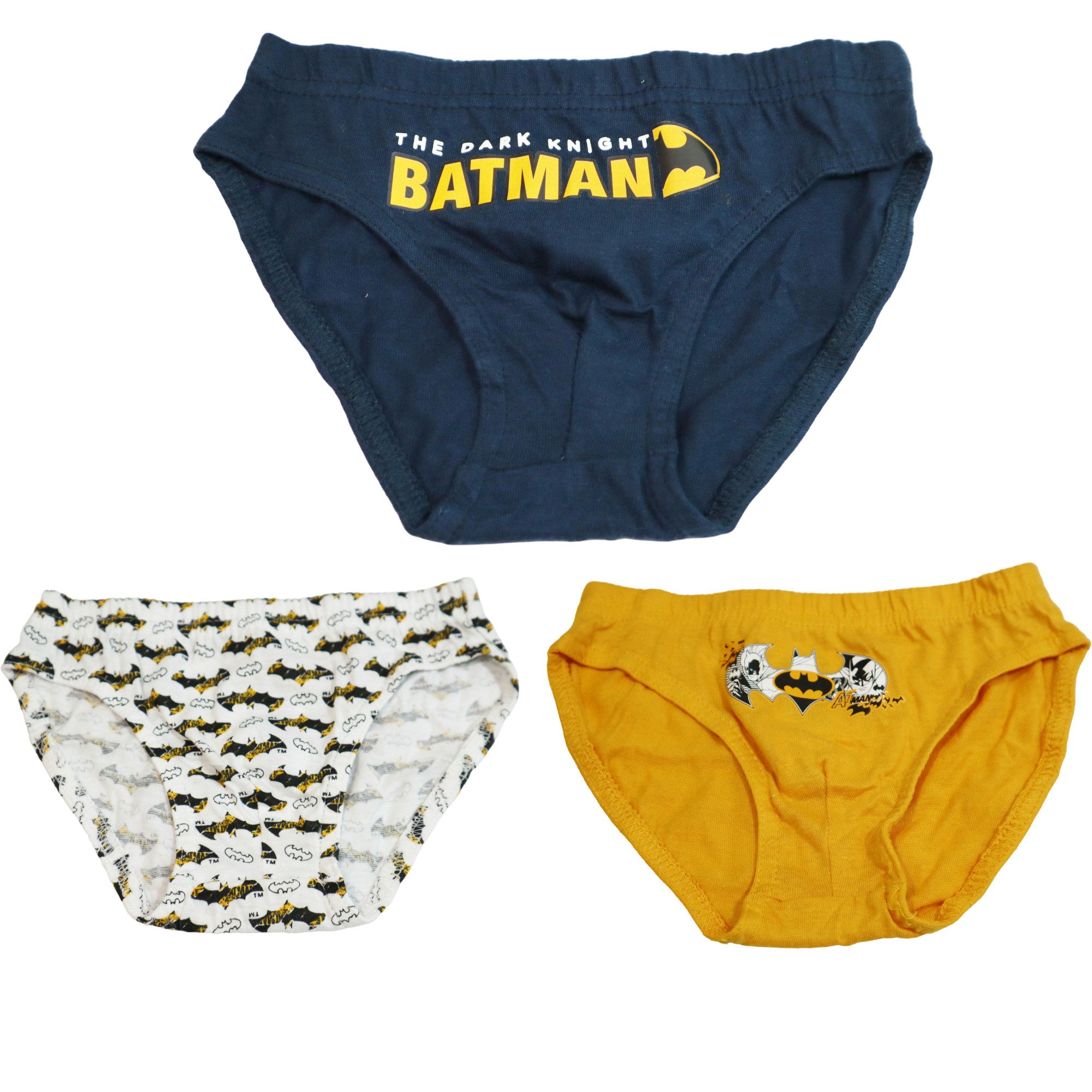 DC Comics Slip DC Comics Batman 3er Pack Slips Kinder Jungen Unterwäsche (3-St) Baumwolle Gr. 104 bis 134