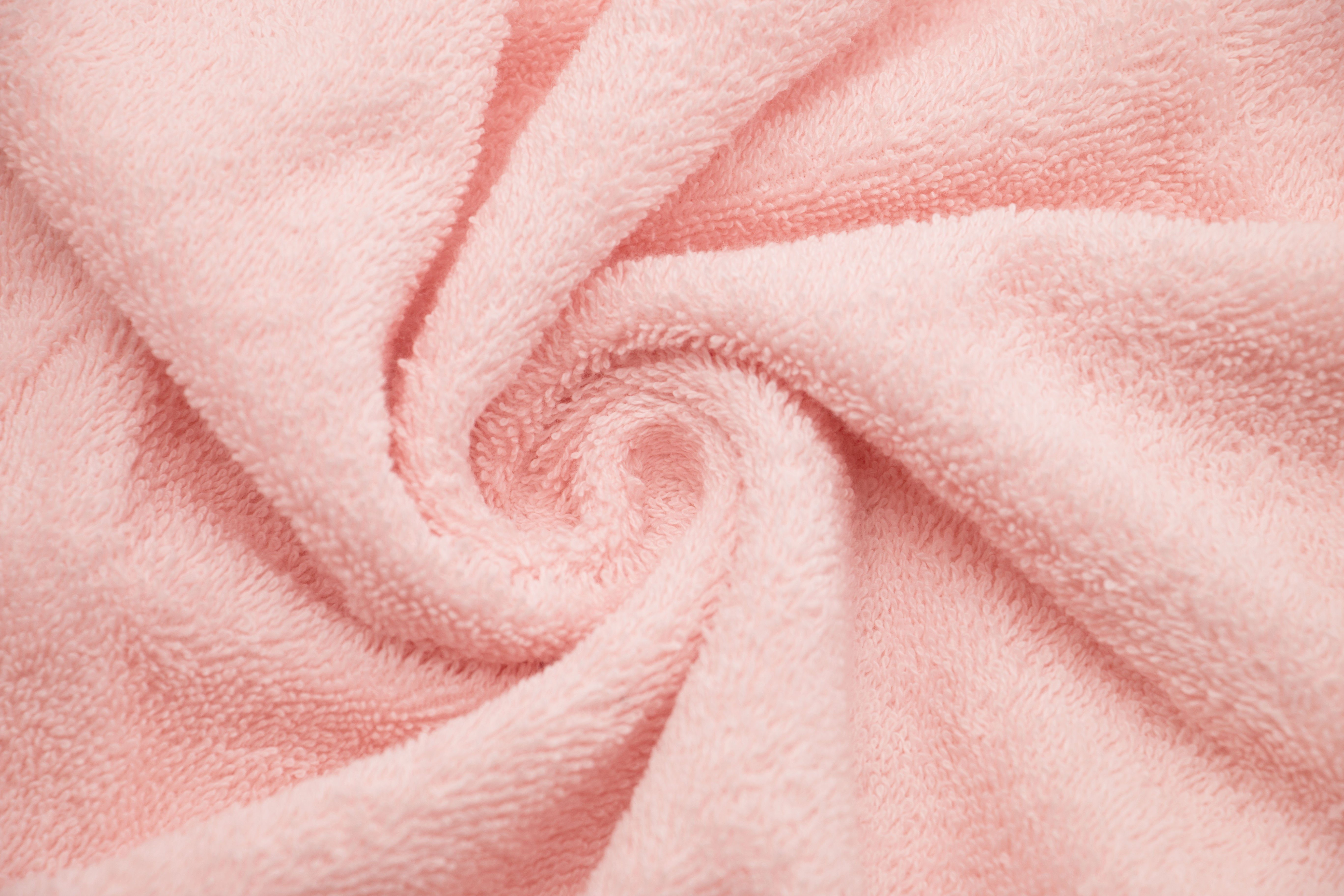 x Baumwolle, 100 100 (1-St), cm, 100% Einstickung Walkfrottee Kapuzenhandtuch, ZOLLNER mit rosa