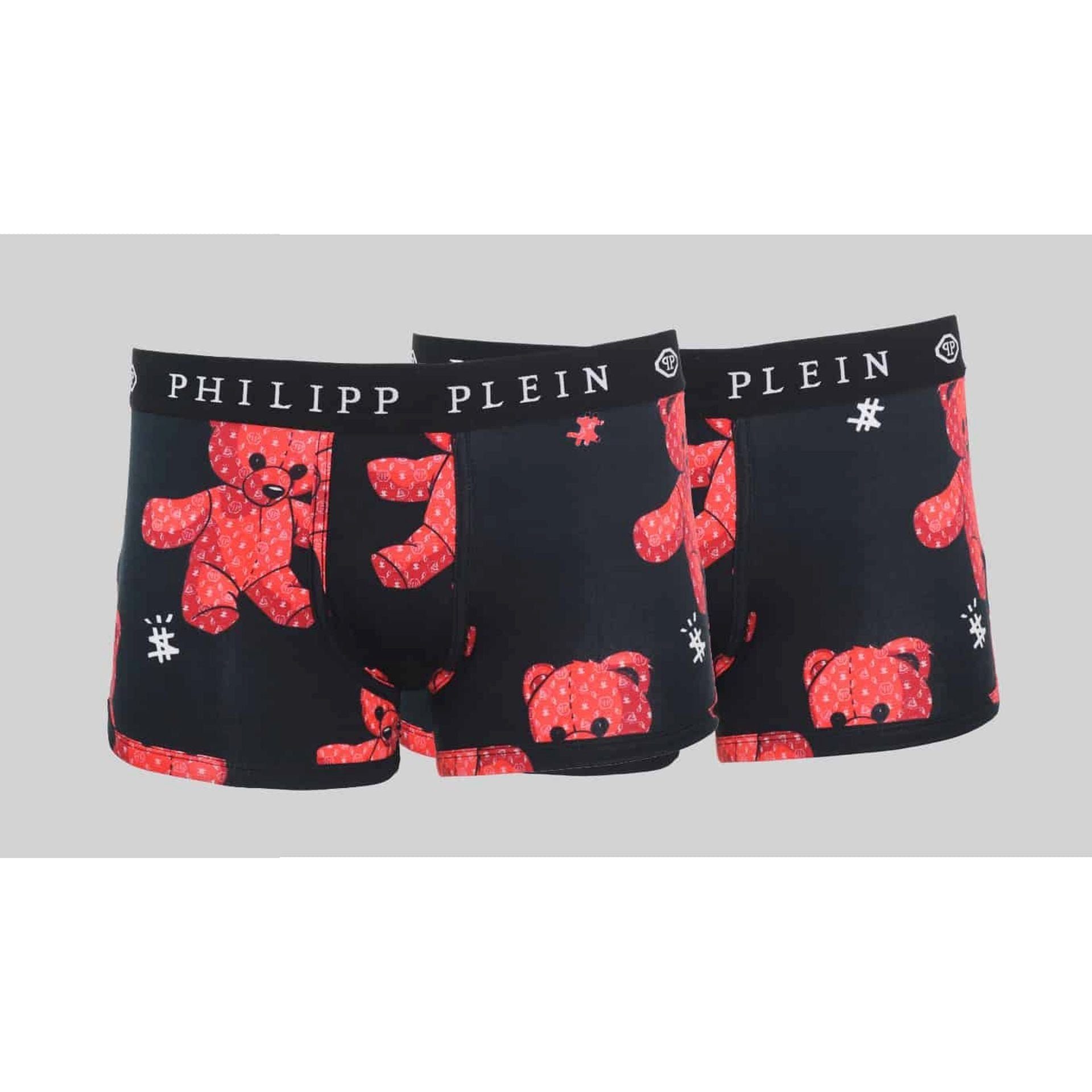 PHILIPP PLEIN Boxershorts »UUPB21« Doppelpack, Teddybär-Motiv
