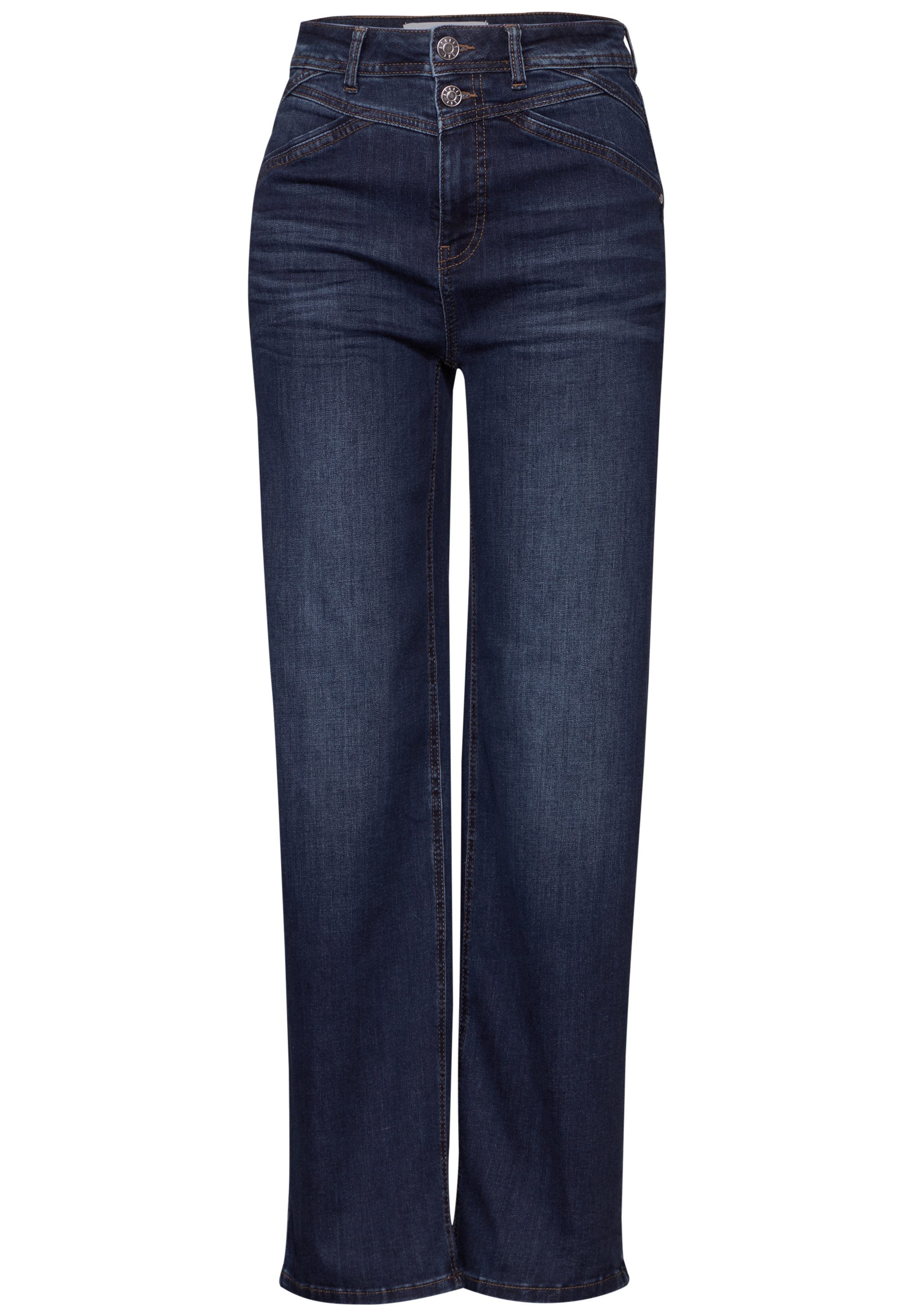 STREET ONE Weite Jeans, mit elastischem Bund und Tunnelzug günstig online kaufen