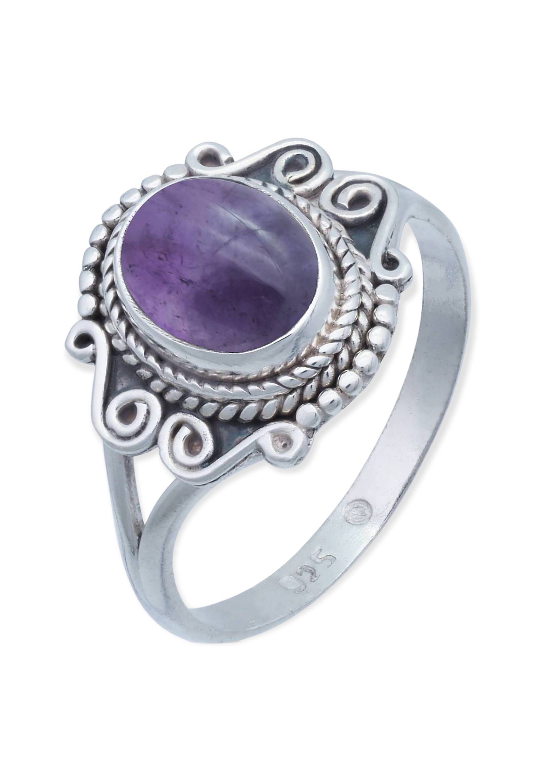 mit 925er Amethyst Silberring Silber mantraroma