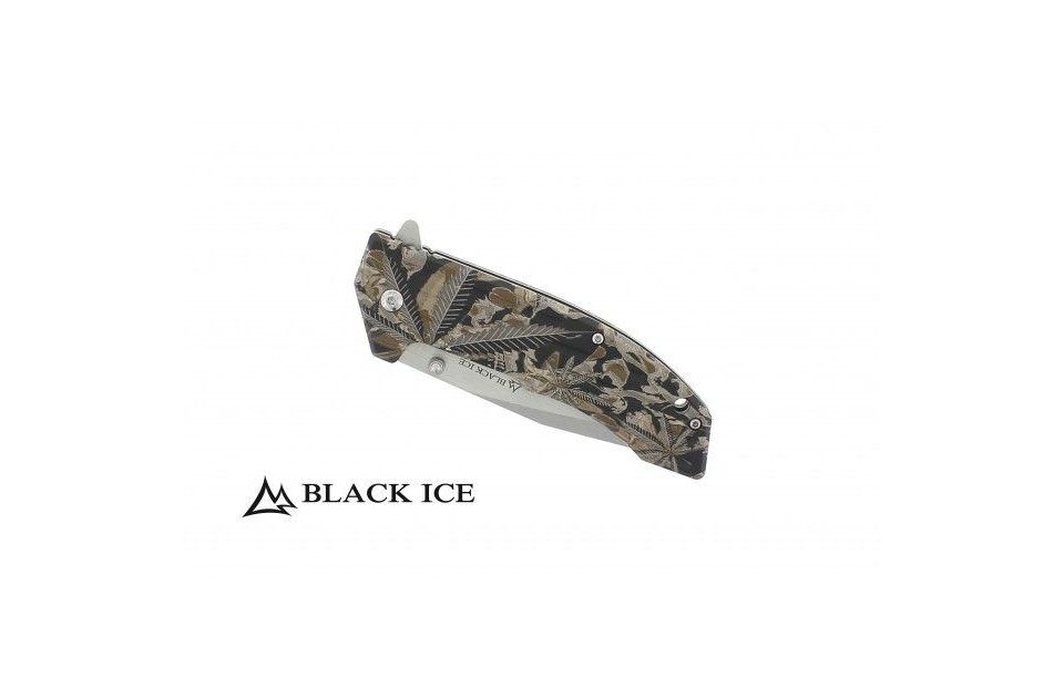 Buchner Taschenmesser Großhandel ICE BLACK und Green Einhandmesser Daumenpin mit Flipper Ace