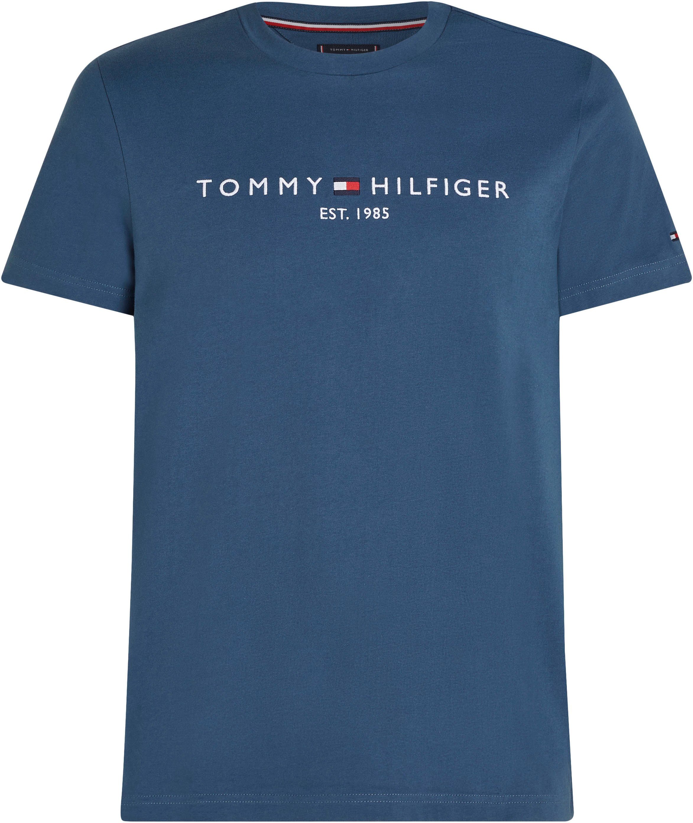 Tommy Hilfiger T-Shirt TOMMY LOGO TEE aus reiner, nachhaltiger Baumwolle