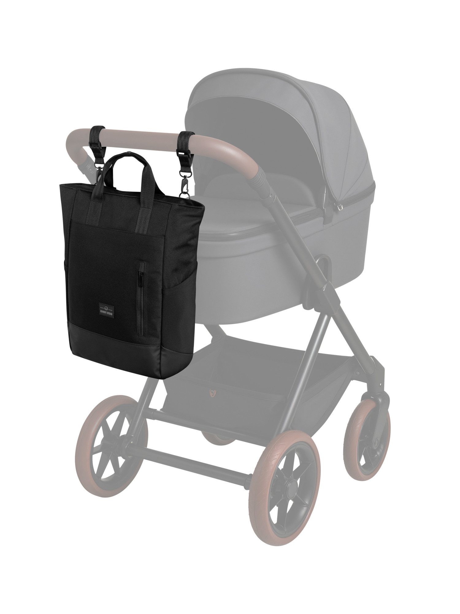 Johnny Urban Kinderwagen-Tasche Blair Wickelrucksack mit Befestigung für (3-tlg), 2 in 1 Tagesrucksack und Kinderwagentasche, Wasserabweisend