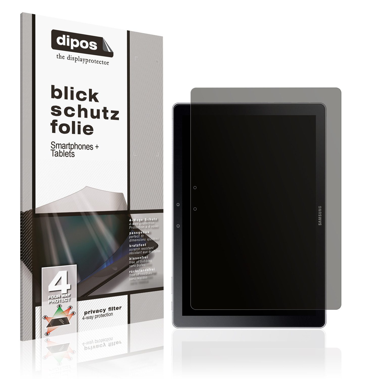 dipos Displayschutzfolie Schutzfolie für Samsung Galaxy Book 12 Zoll 1. Gen, 1 Stück, Displayschutz Schutz Folie Made in Germany