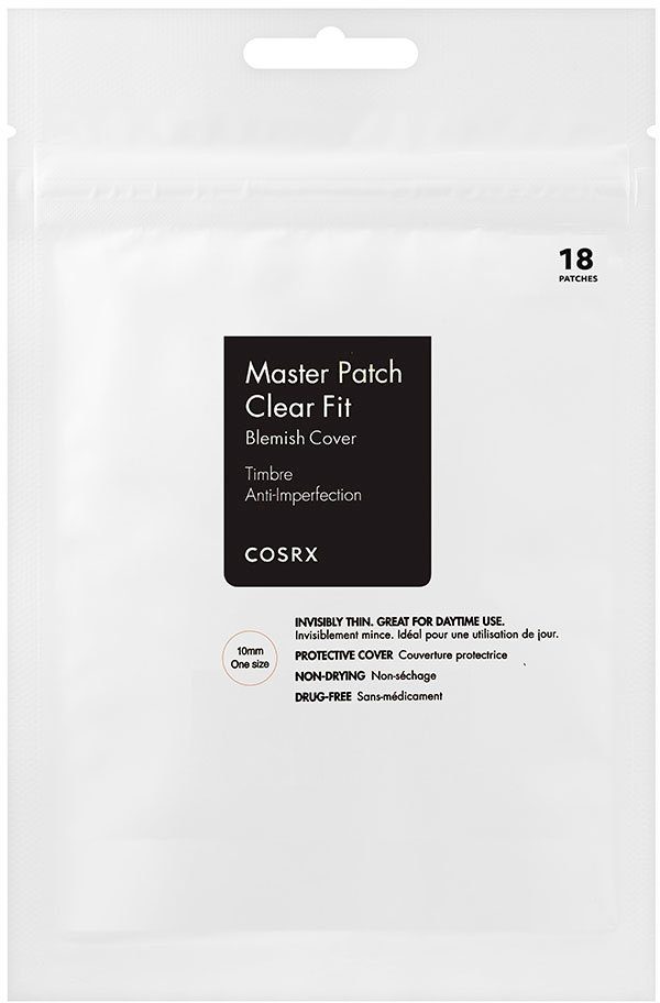 Cosrx Gesichtspflege Master Patch Clear Fit, Behandelt Unreinheiten, repariert geschädigte Haut, dünn.