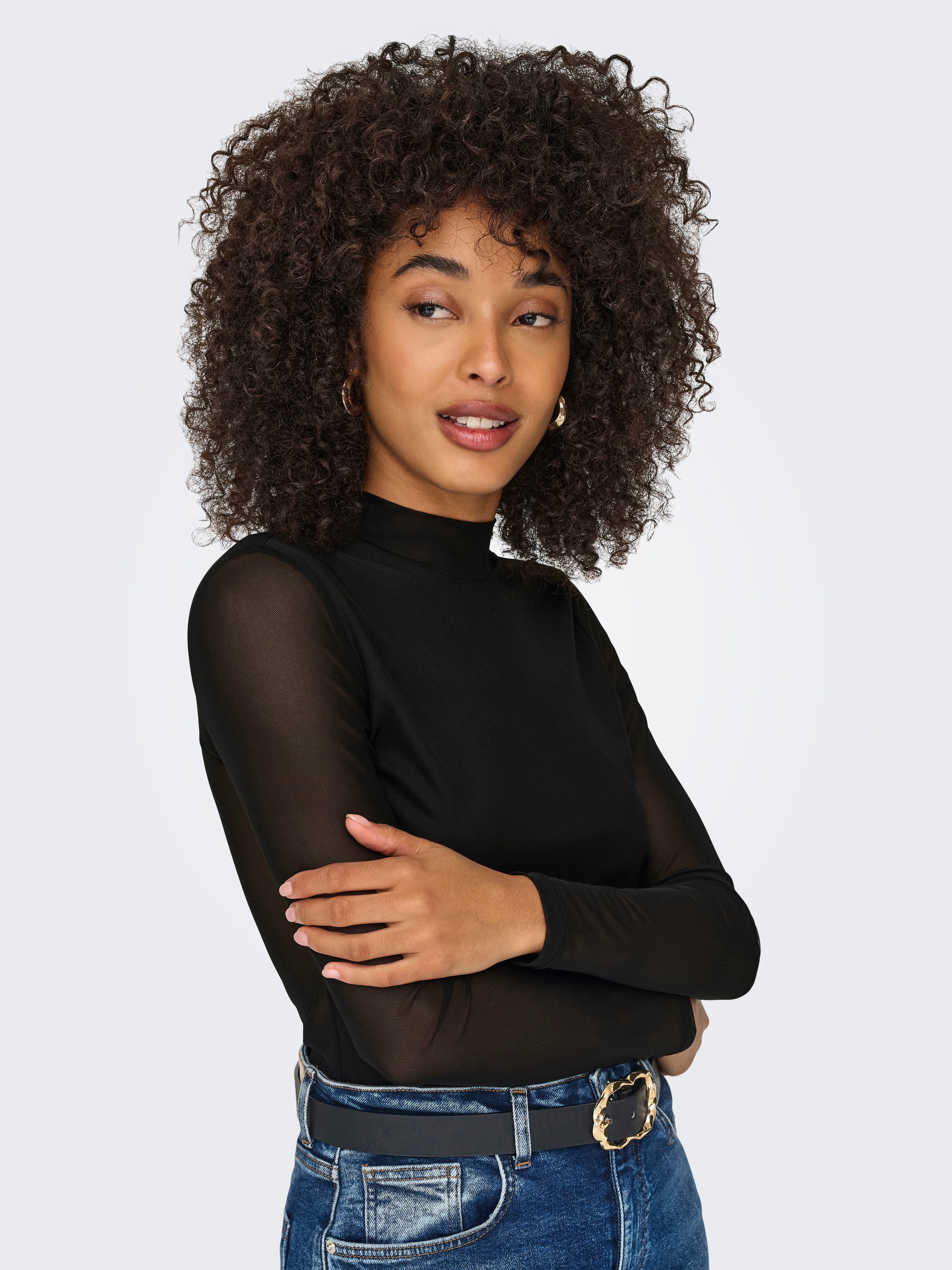 ONLY Langarmshirt ONLERICA LIFE MESH L/S günstig online kaufen