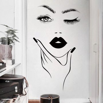 AUKUU Wandtattoo 39x60cm Moderne kreative Frau Bild Kunst Wandaufkleber, Mädchen Wand Home Dekoration Wandaufkleber selbstklebendes Bild