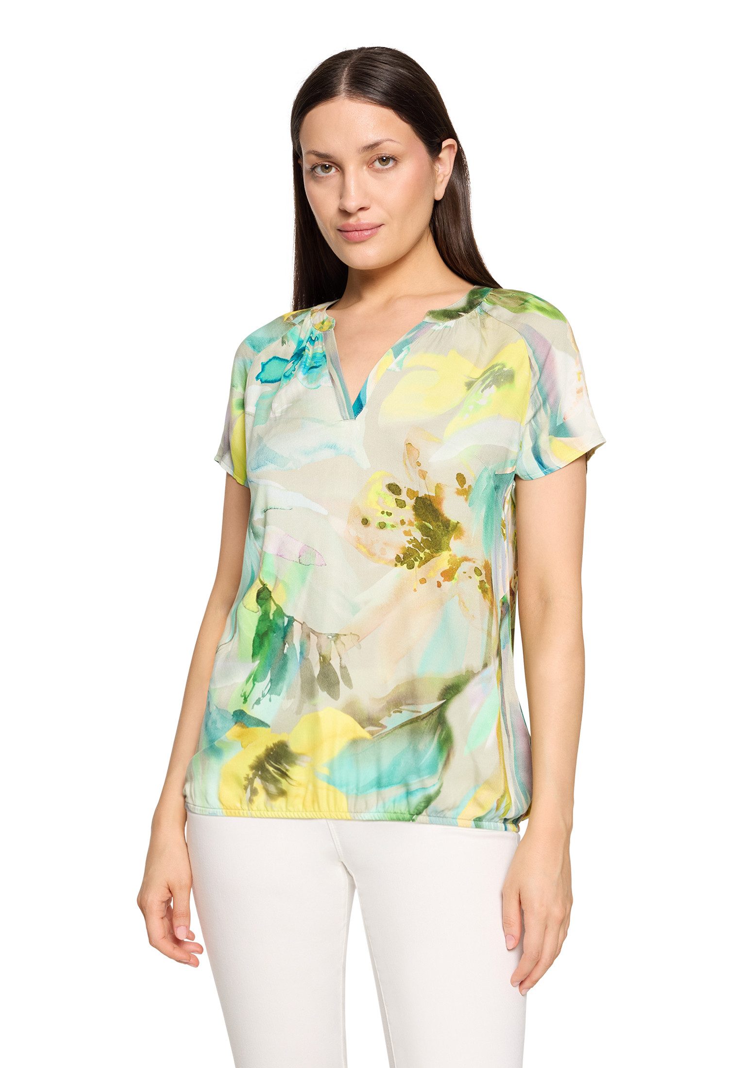 Betty Barclay Satinbluse Damen mit Blumenprint