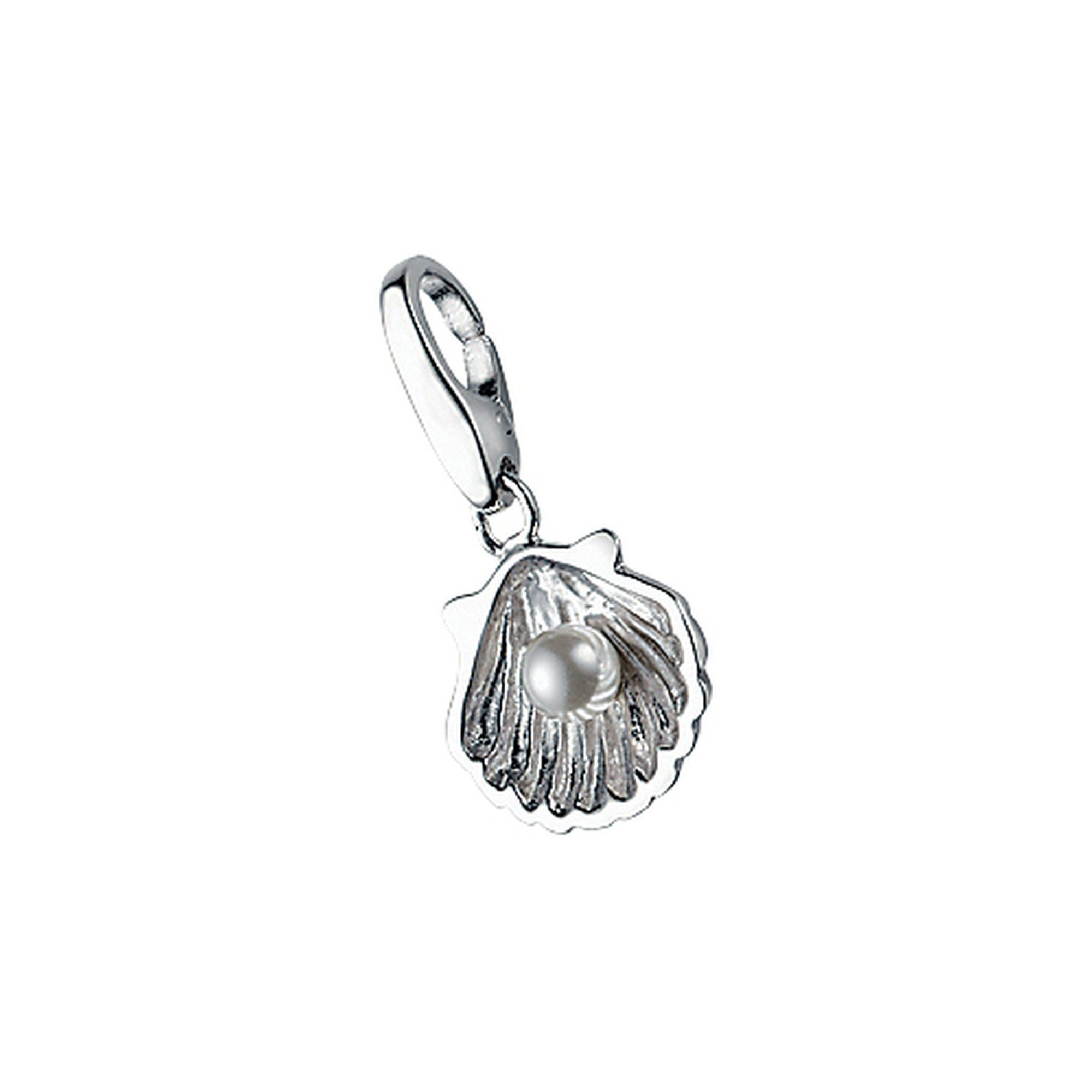 Charm-Einhänger Jakobsmuschel, Silber 925