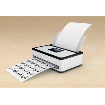 Avery Zweckform Etiketten 160x Produkt-Etiketten Wasserfest 45x45mm Weiß, Produkt-Aufkleber Preis-Schilder für DIN A4 Laser Drucker