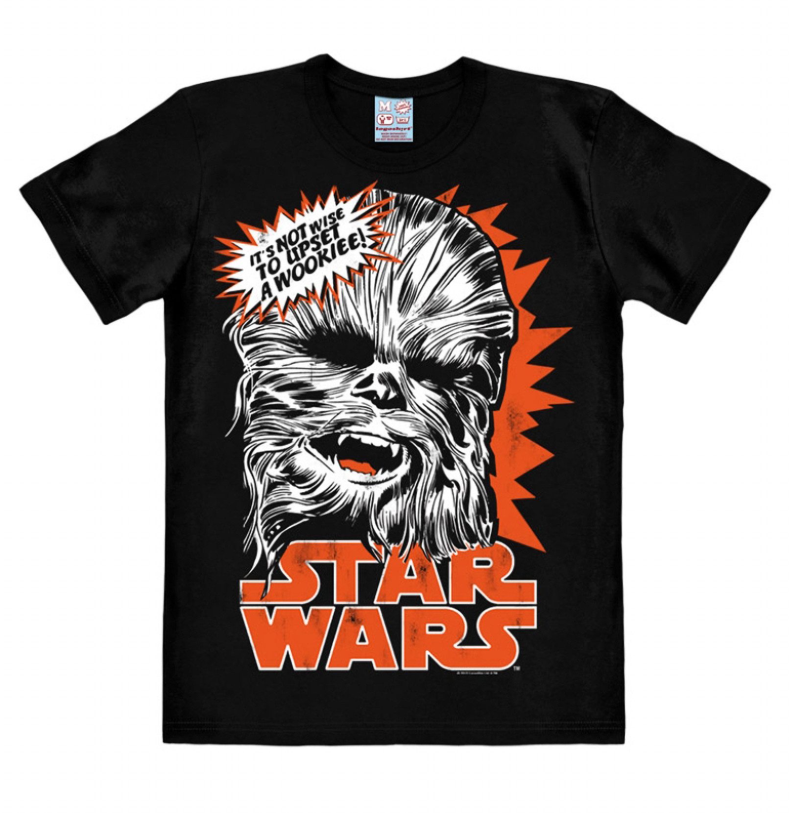 LOGOSHIRT Print-Shirt Star Wars T-Shirt Chewbacca Original Design aus dem Star Wars Universum