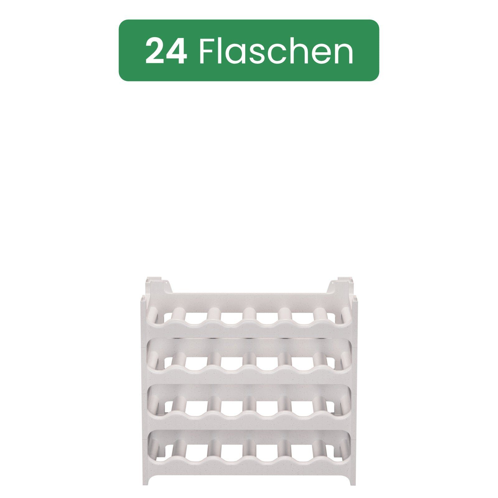 ARTECSIS Weinregal stapelbar I Flaschenregal aus Kunststoff I Granitgrau, 4 günstig online kaufen