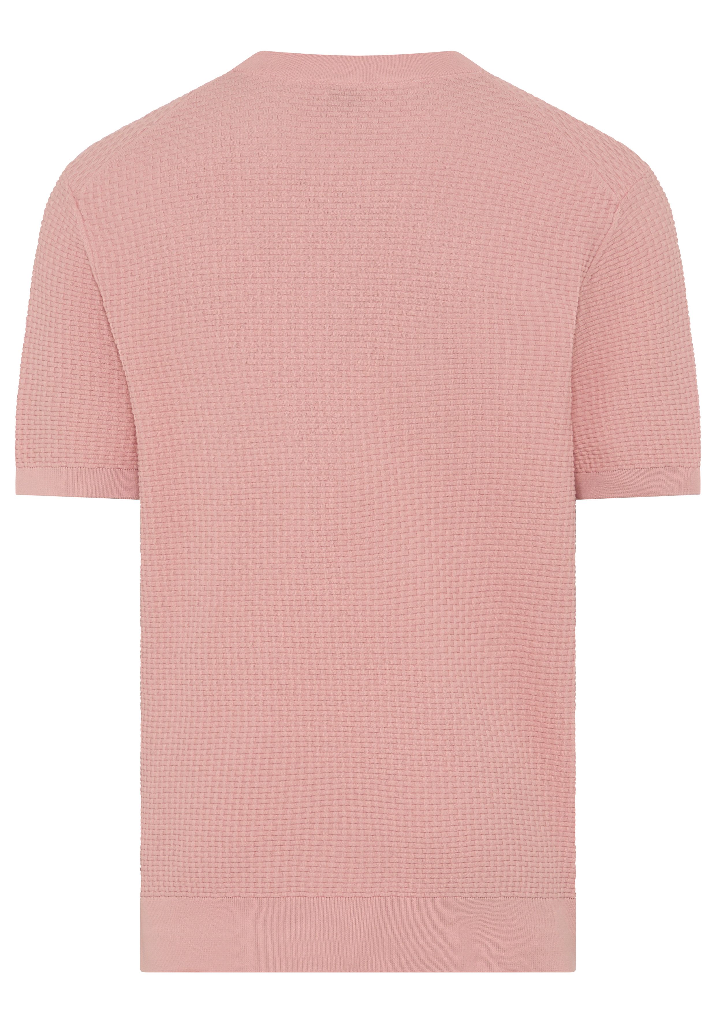 BOSS Kurzarmpullover Nilton Premium Menswear Business-Casual-Look, Strukturstrick-Material