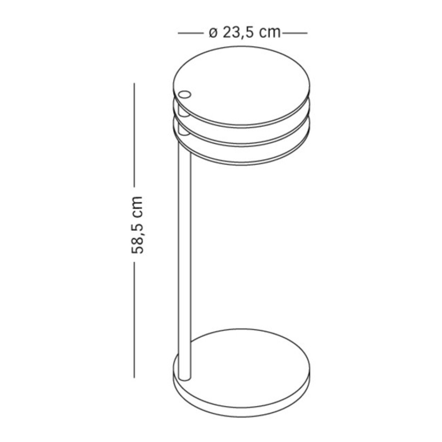 pieperconcept Beistelltisch Maló anthrazit