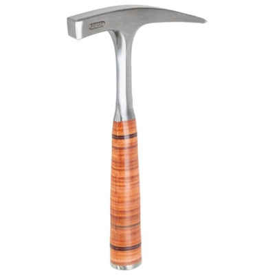 PICARD Hammer Hammer Ganzstahl-Geologenhammer mit Spitze und Ledergriff