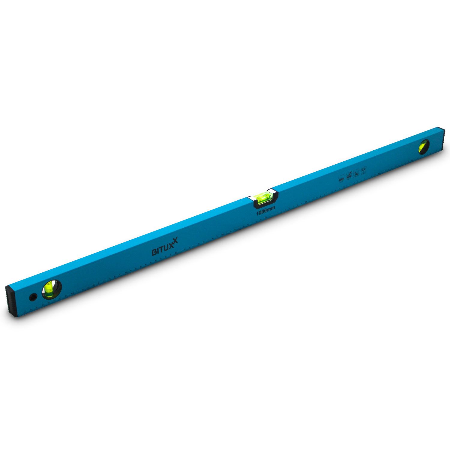 Bituxx Wasserwaage Aluminium mit Magneten 100cm, (1 St., MS-19291), 3 Libellen