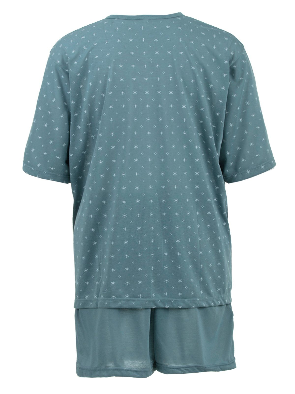 Schlafanzug - Set Shorty Lucky Sonne Pyjama grün