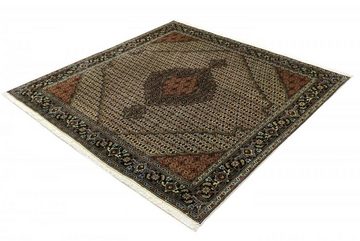 Orientteppich Täbriz Mahi 199x201 Handgeknüpfter Orientteppich / Perserteppich, Nain Trading, quadratisch, Höhe: 7 mm