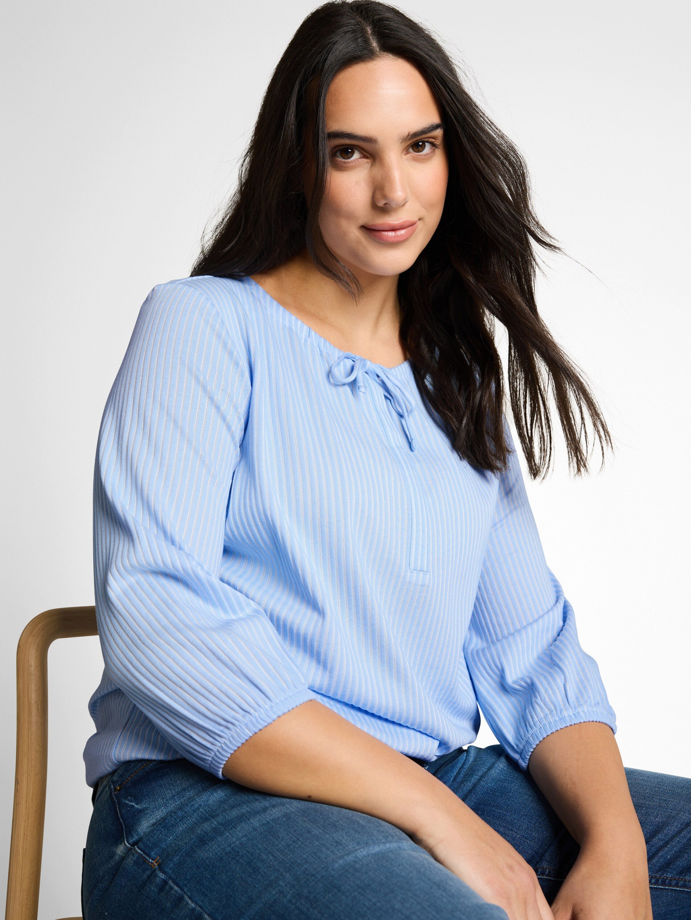 TOM TAILOR PLUS T-Shirt mit elastischem Bündchen