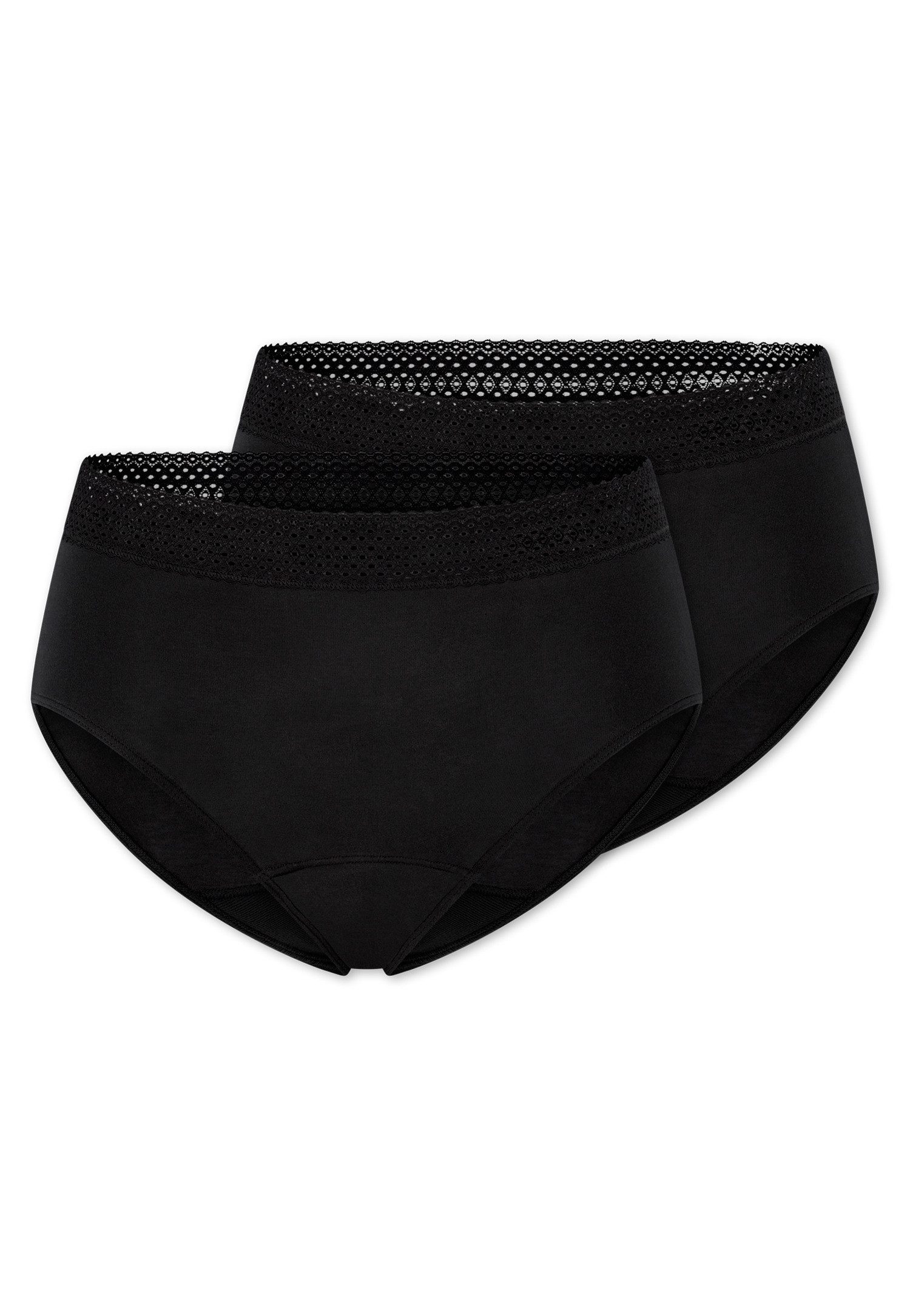 Schiesser Periodenslip Schiesser Care (2er Pack) feuchtigkeitsabsorbierend und leicht saugfähig, Single-Jersey-Qualität