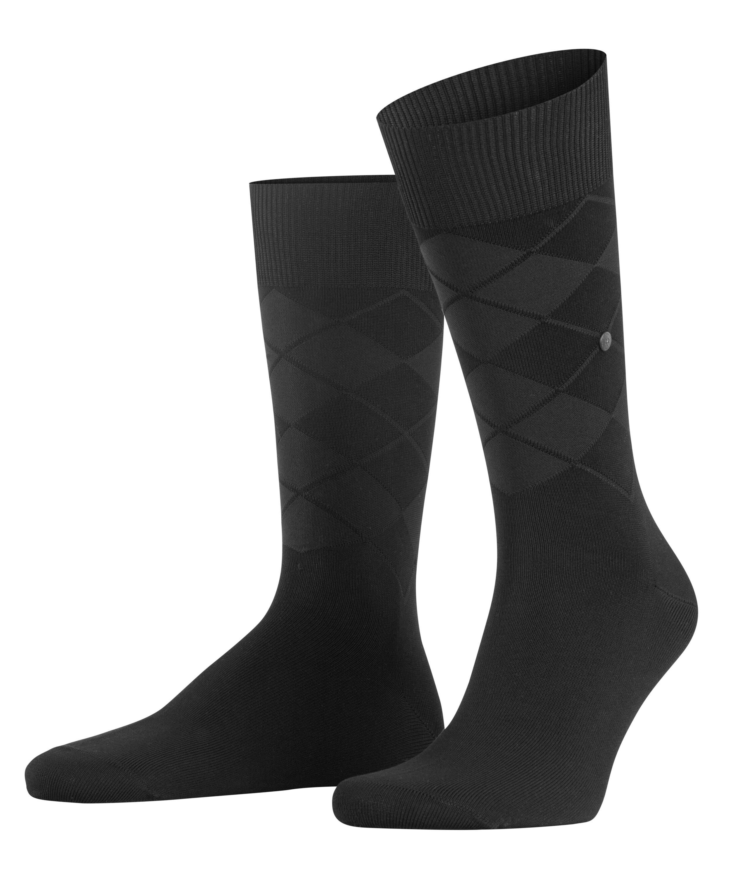 Burlington Socken Black Rhomb (1-Paar) black (3000)