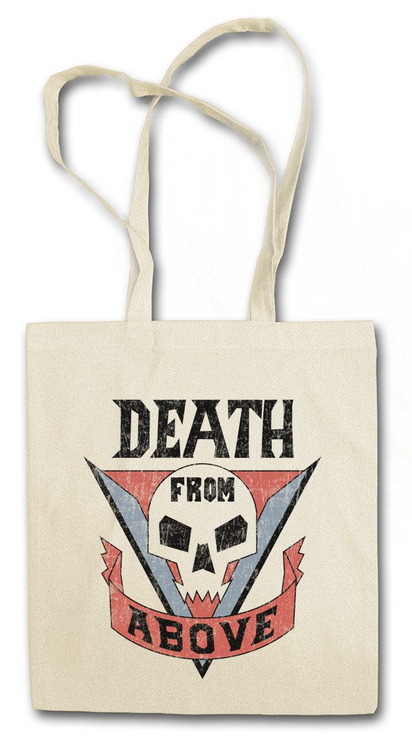 Urban Backwoods Beuteltasche Death From Above Stofftasche Rico's Tattoo Starship Movie Troopers (1-tlg), Symbol Mobile Infantry Flagge