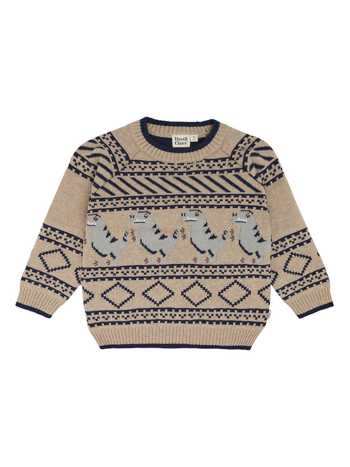 Hust & Claire Cardigan HCPelle Dino (1-tlg) Jungen Strickpullover HCPelle Dino in Biscuit