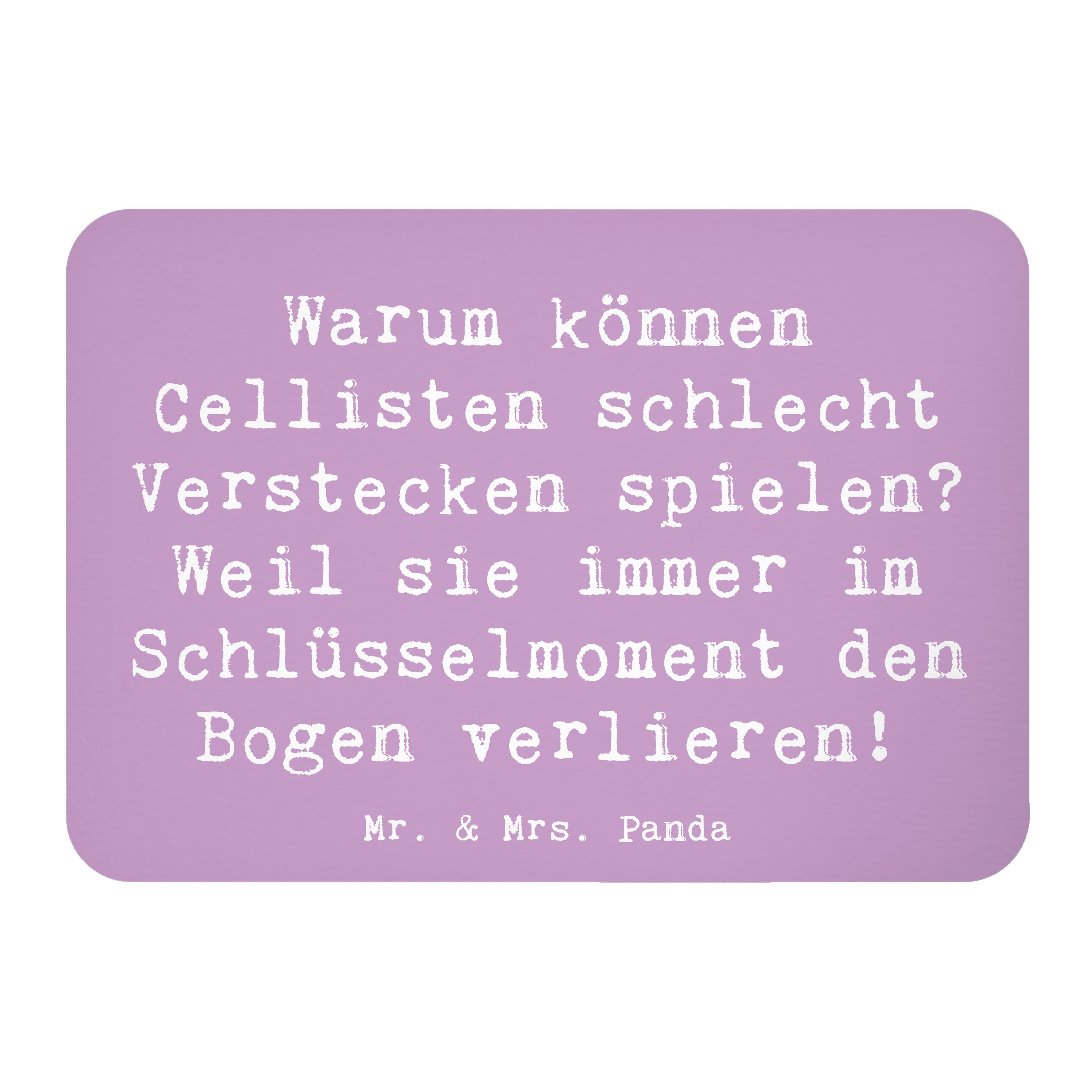 Magnet Spruch Cello Schlüsselmoment - Lavendeltraum - Geschenk, Bogen, Kühls