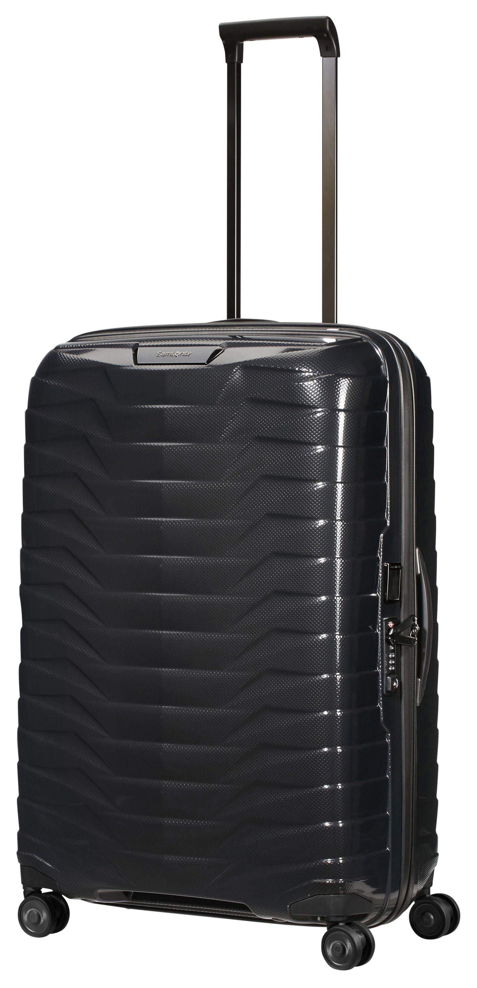 Samsonite Hartschalen-Trolley PROXIS, verschiedene Größen und Farben, 4 Rollen, arretierbares und versenkbares Druckknopf-Trolleysystem