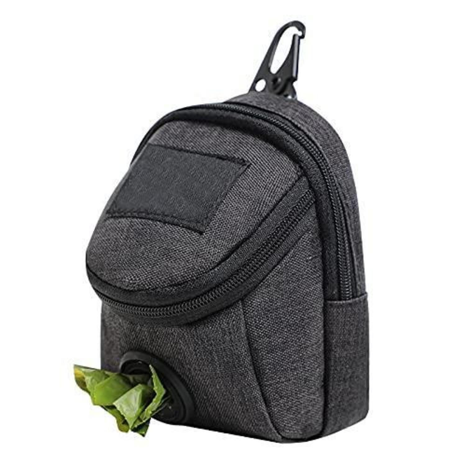 LuxusKollektion Hundekotbeutel Hundekotbeutelspender mit 2 Taschen Schwarz