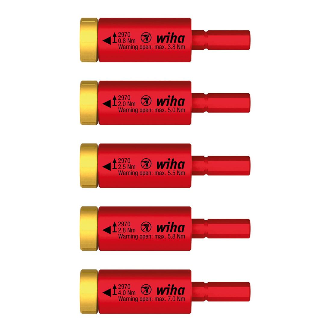 Wiha Schraubendreher Wiha Drehmoment Set easyTorque Adapter electric für slimBits und slimV