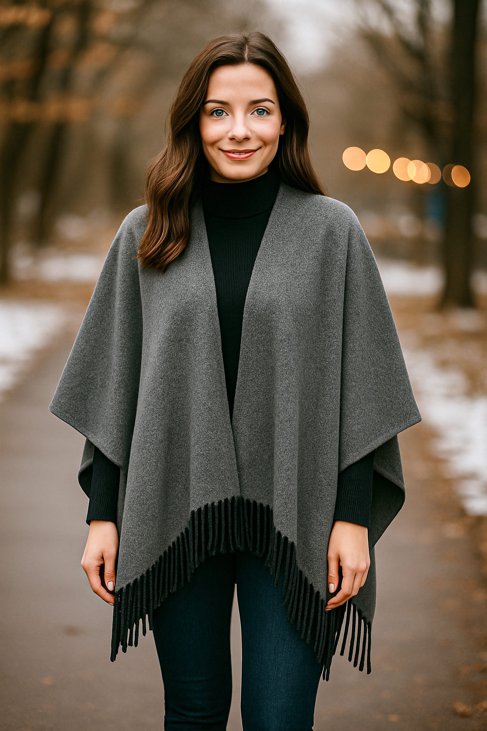 COLLEZIONE ALESSANDRO XXL-Schal Ponhito, (1-St), Made in Italy, mit Fransen günstig online kaufen