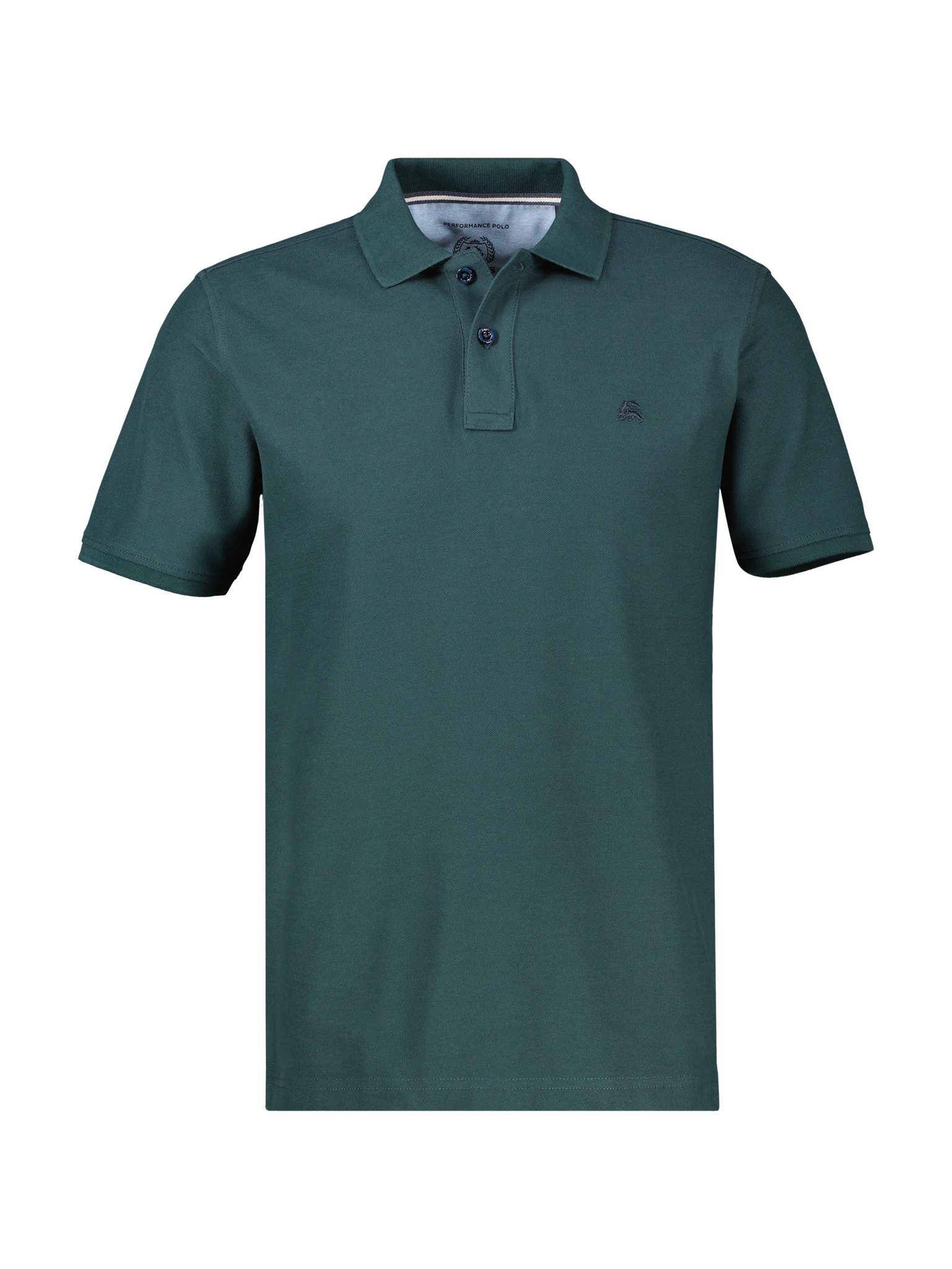 LERROS Poloshirt Sommershirt mit dezenter Stickerei auf der Brust