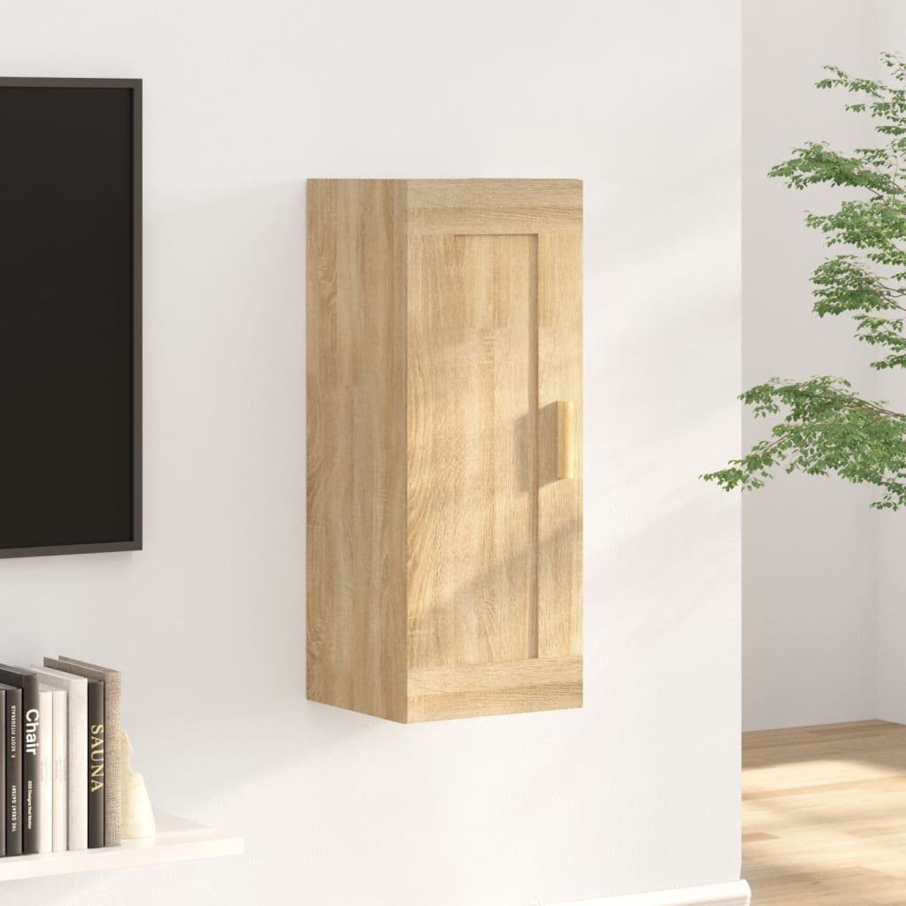 Wandschrank 35x34x90 cm furnicato Wandregal Sonoma-Eiche Holzwerkstoff