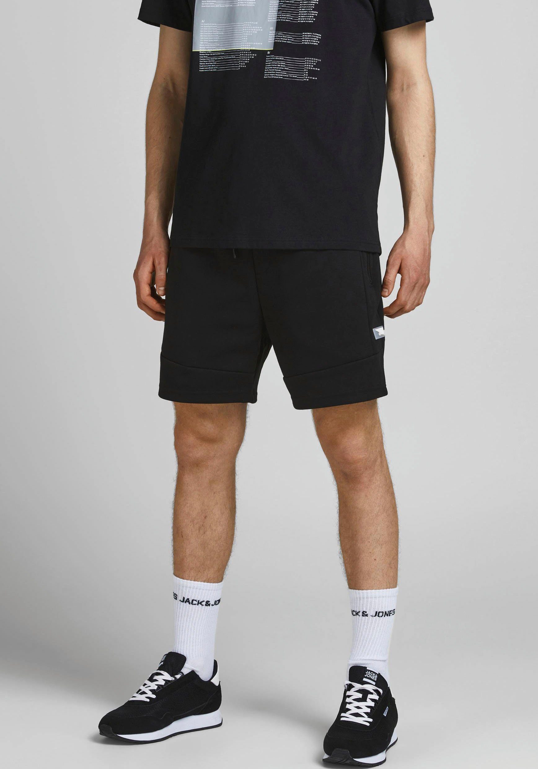 Jones SHORTS Sweatshorts AIR schwarz & Jack SWEAT