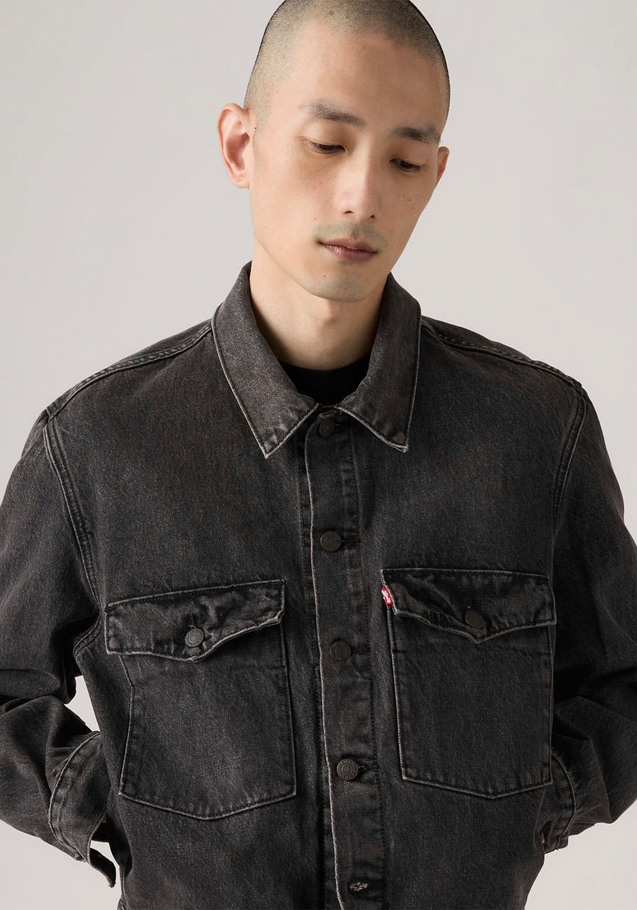 Levi's® Jeansjacke EMBARCADERO STATION mit kontrastfarbenen Steppnähten – Bild 4 von 5