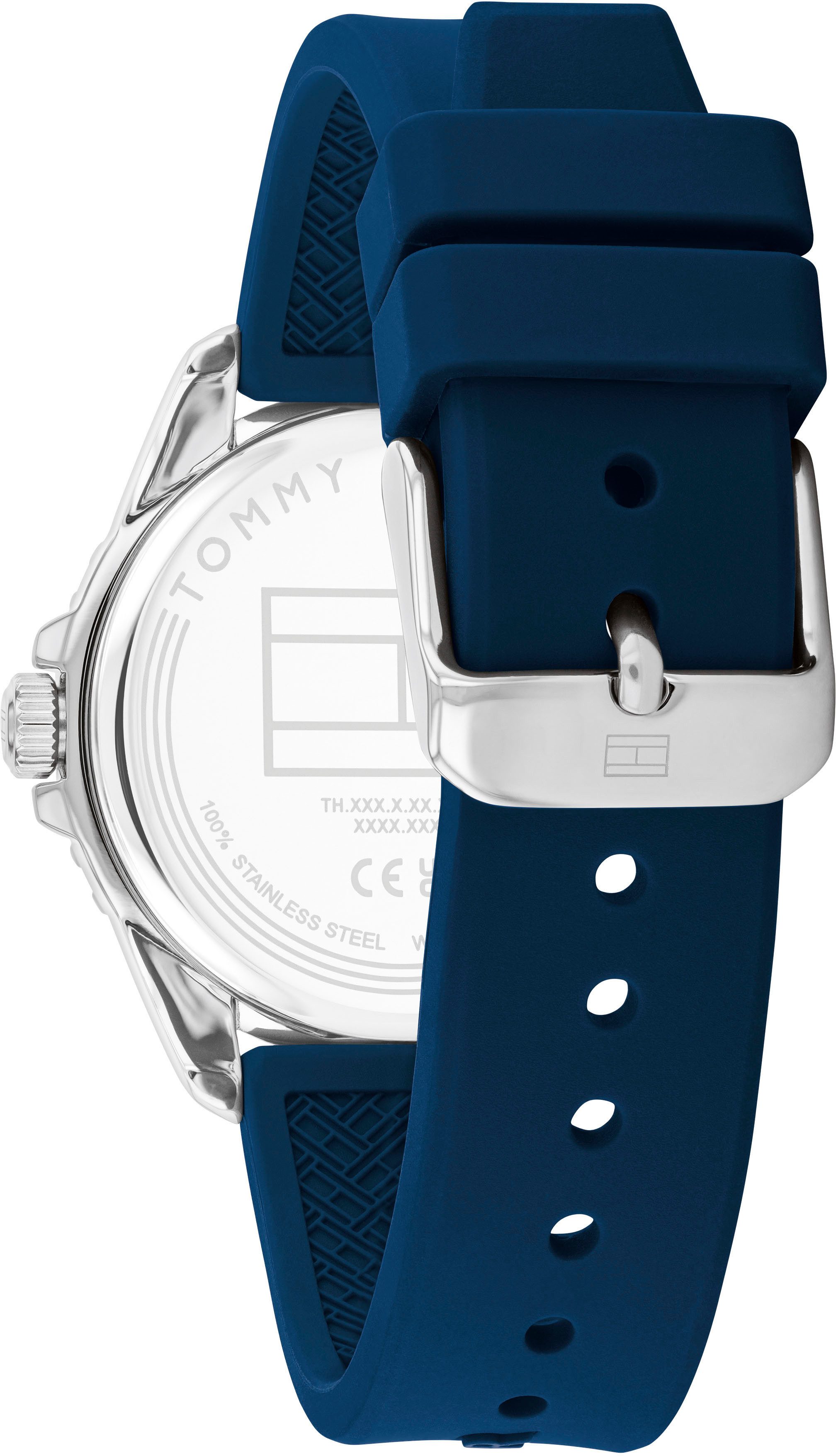 Tommy Hilfiger Quarzuhr KIDS 1720047, Armbanduhr, Kinderuhr, analog, Silikonarmband, Geschenkidee