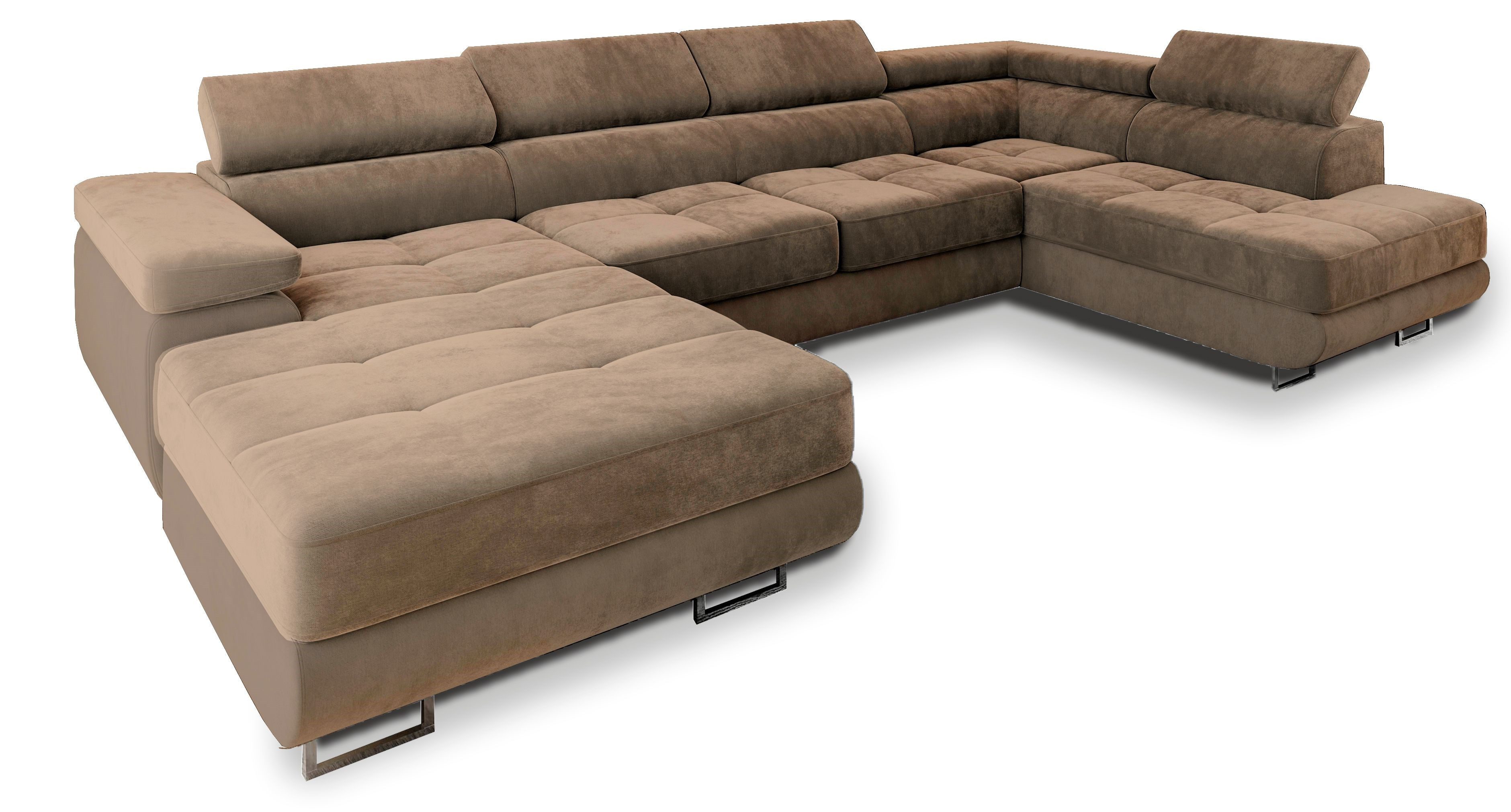 Masseno Ecksofa CASONE mit Schlaffunktion U-Form, Sofa mit Bettkasten günstig online kaufen