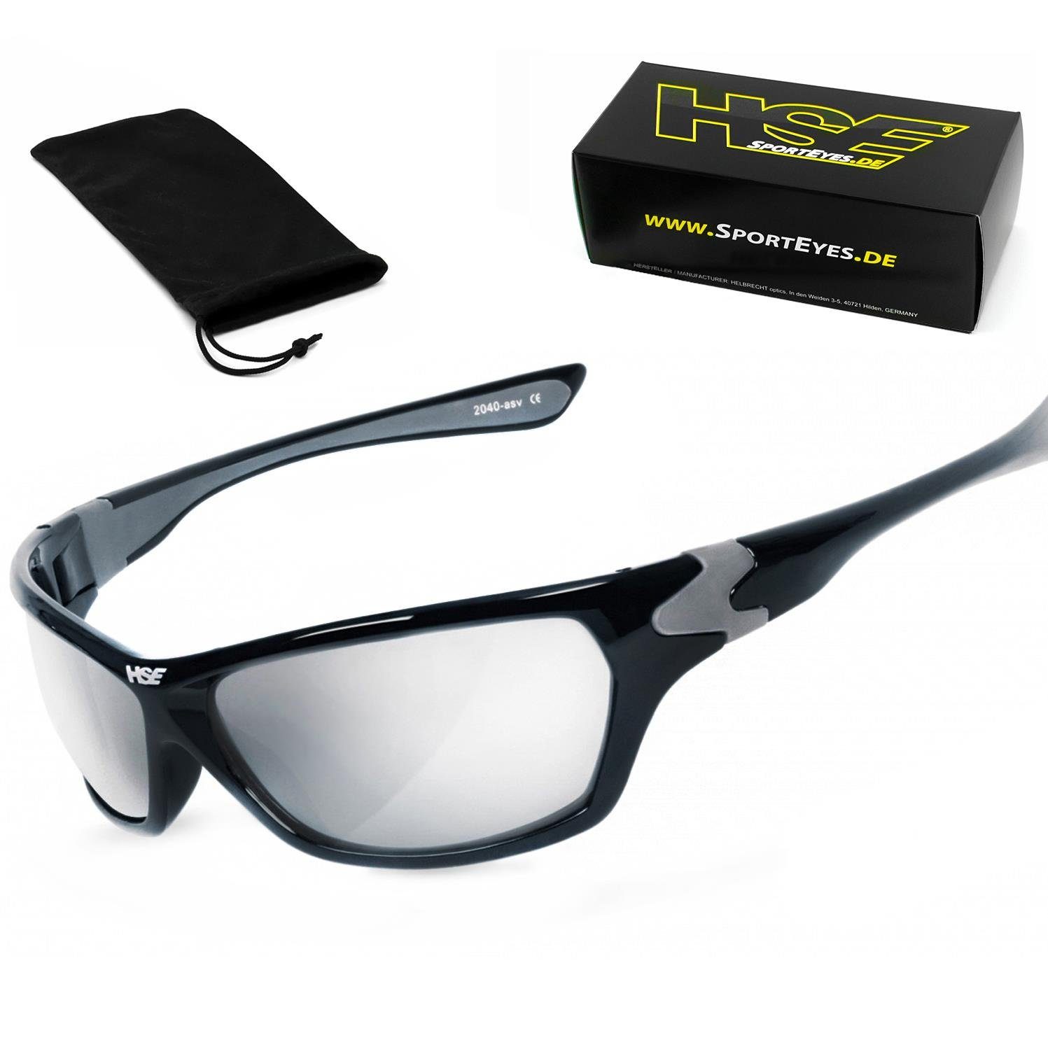HSE - SportEyes Sportbrille HIGHSIDER, Steinschlagbeständig durch Kunststoff-Sicherheitsglas