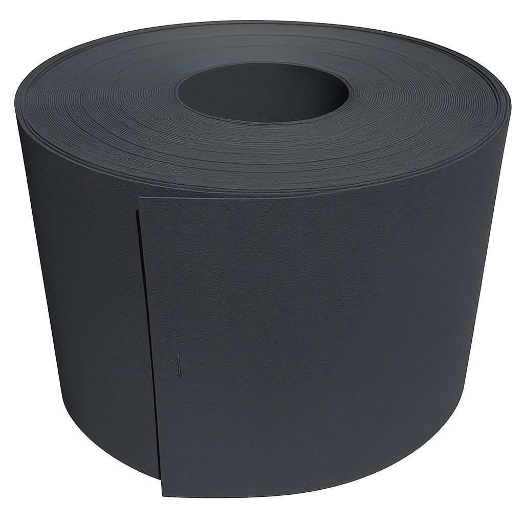Systafex® Sichtschutzstreifen Sichtschutz Rolle RAL7016 Anthrazit 26m für Doppelstabmattenzaun, blitzschnelle Montage, Witterungsbeständig, UV-beständig